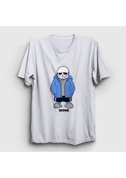 Unisex Beyaz Blue Coat Sans Undertale T-Shirt