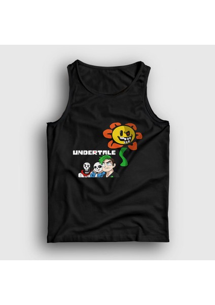Unisex Siyah Flowey Undertale Atlet