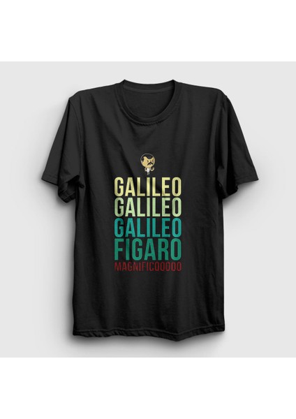 Unisex Siyah Galileo Queen Freddie Mercury T-Shirt