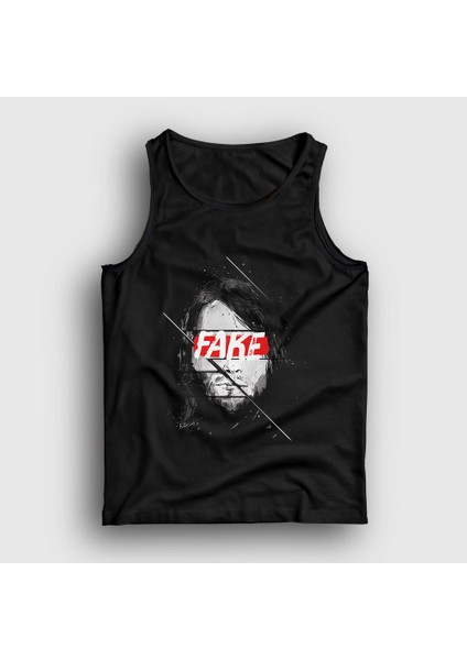 Unisex Siyah Fake Nirvana Kurt Cobain Atlet