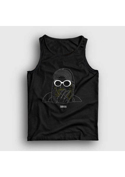 Unisex Siyah Neon Nirvana Kurt Cobain Atlet