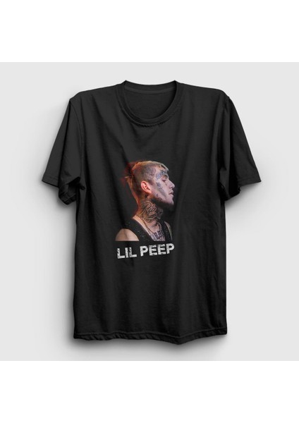 Unisex Siyah Rip Lil Peep T-Shirt