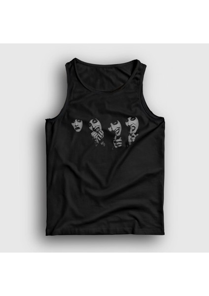 Unisex Siyah Finger On Lips Marilyn Manson Atlet