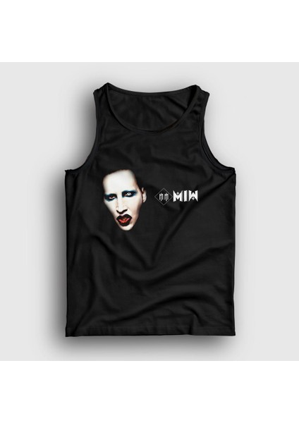 Unisex Siyah MM Marilyn Manson Atlet