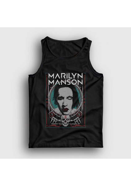 Unisex Siyah NY Marilyn Manson Atlet