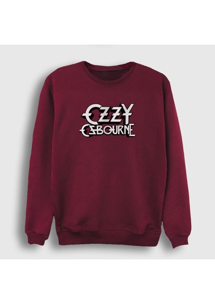 Unisex Bordo Logo Ozzy Osbourne Sweatshirt