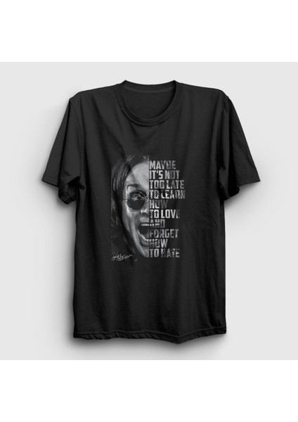 Unisex Siyah Not Too Late Ozzy Osbourne T-Shirt