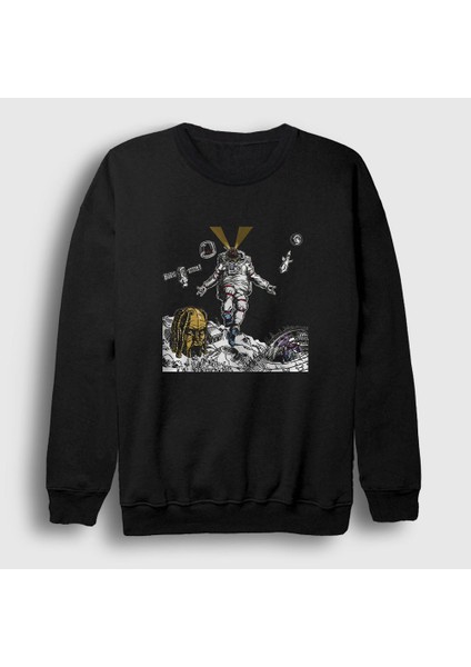 Unisex Siyah Astronaut Astroworld Travis Scott Sweatshirt