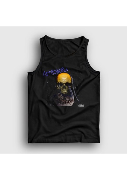 Unisex Siyah Skull Astroworld Travis Scott Atlet