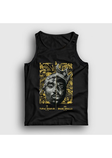 Unisex Siyah Biggie Smalls Tupac Shakur Atlet