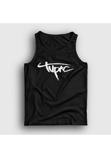 Unisex Siyah Logo Tupac Shakur Atlet