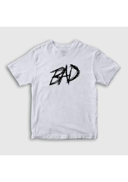 Unisex Çocuk Beyaz Bad XXXTentacion T-Shirt