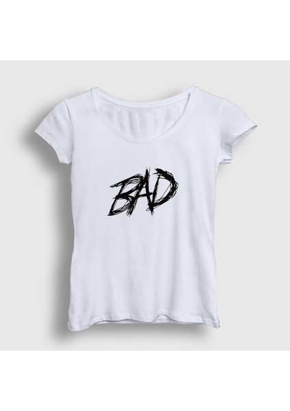 Kadın Beyaz Bad XXXTentacion T-Shirt