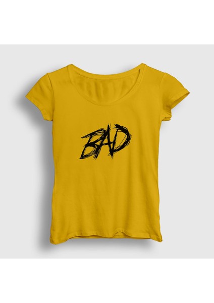 Kadın Sarı Bad XXXTentacion T-Shirt
