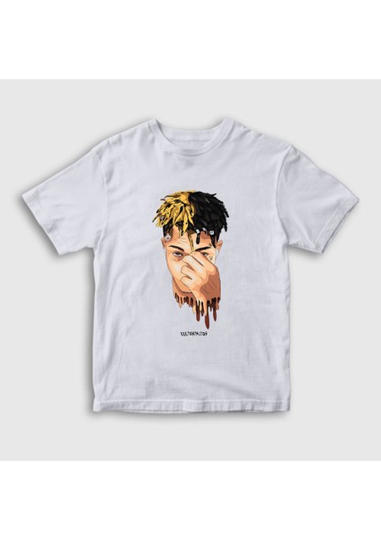 Unisex Çocuk Beyaz Cool XXXTentacion T-Shirt