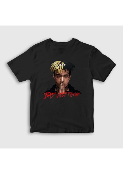Unisex Çocuk Siyah Forever XXXTentacion T-Shirt