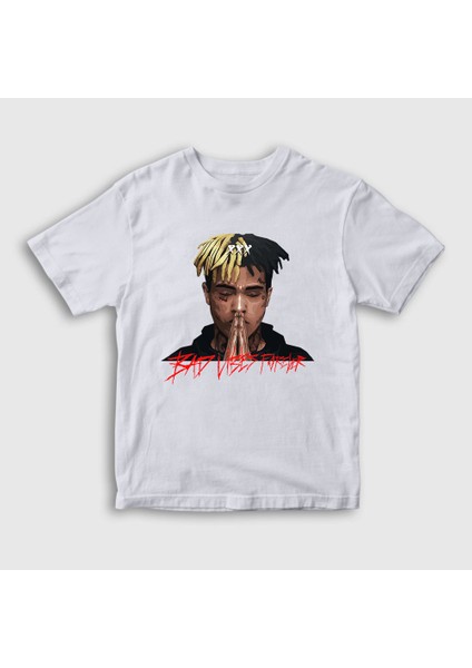 Unisex Çocuk Beyaz Forever XXXTentacion T-Shirt