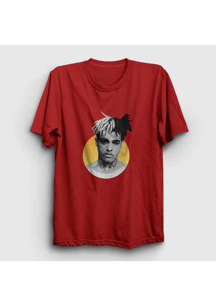 Unisex Kırmızı Sun XXXTentacion T-Shirt