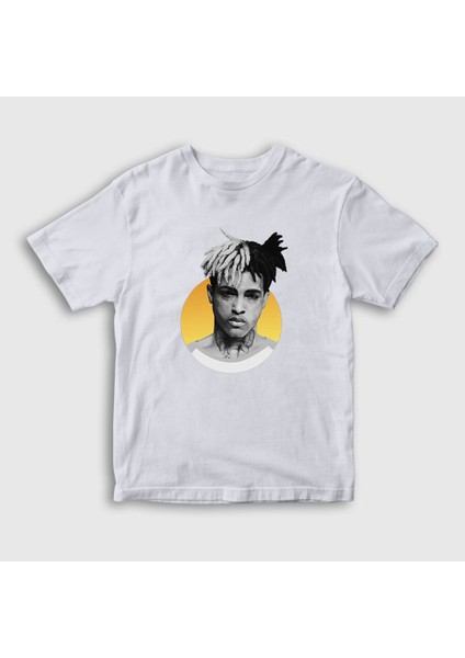 Unisex Çocuk Beyaz Sun XXXTentacion T-Shirt