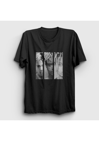 Unisex Siyah Three XXXTentacion T-Shirt