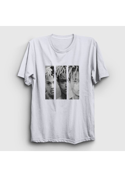 Unisex Beyaz Three XXXTentacion T-Shirt