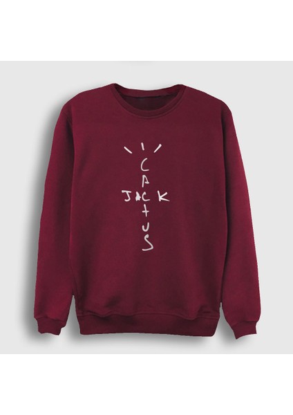 Unisex Bordo Cactus Jack Travis Scott Sweatshirt