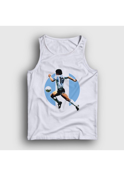 Unisex Beyaz Futbol Run Maradona Atlet