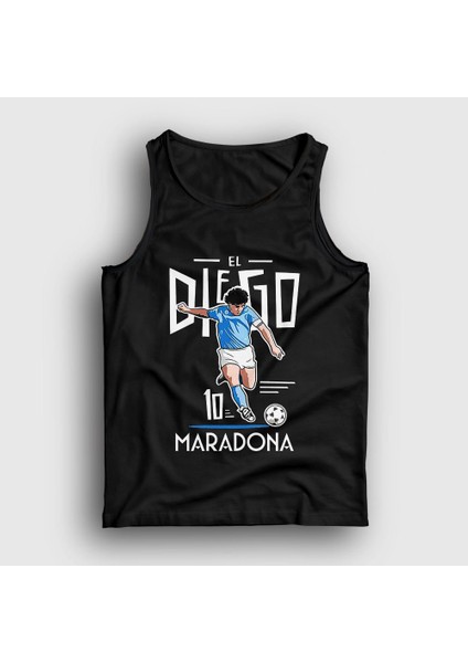 Unisex Siyah Futbol Sut Maradona Atlet