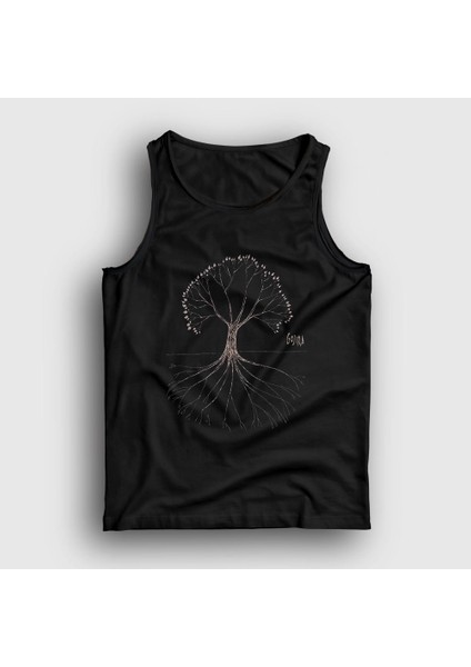 Unisex Siyah Tree Gojira Atlet