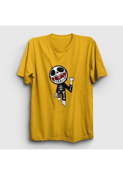 Unisex Sarı Bonesy Gorillaz T-Shirt