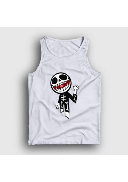 Unisex Beyaz Bonesy Gorillaz Atlet