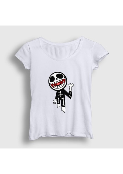 Kadın Beyaz Bonesy Gorillaz T-Shirt