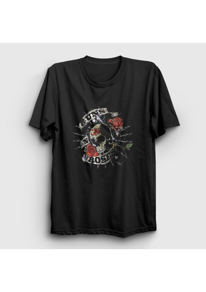 Unisex Siyah Gnr Guns N' Roses T-Shirt