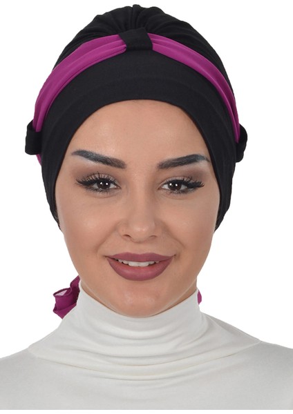 Şifon Kuşaklı Penye Bone modelleri