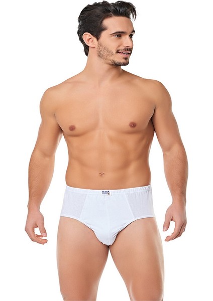 6 Adet Erkek Penye Slip Külot Pamuk Battal Boy Abnshr 0005