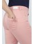 Büyük Beden Pensli Gabardin Pantolon Pembe 4