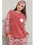 Yonca Desenli Kadın Peluş Pijama Takımı 2