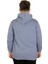 Erkek Sweatshirt Kapşonlu Zippered Basic 20543 Mavi 2