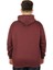 Erkek Sweatshirt Kapşonlu Zippered Basic 20543 Mürdüm 2