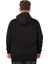 Erkek Sweatshirt Kapşonlu Kanguru Pocket Basic 20562 Siyah 2