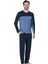 Pierre Cardin 5443 Lacivert Bisiklet Yaka Uzun Kollu Penye Erkek Pijama Takımı 1