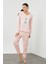 Peluş Baskılı Pijama Takım 1