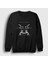 Unisex Siyah Hollow Alice In Chains Sweatshirt 1