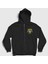 Unisex Siyah Not Anthrax Fermuarlı Kapüşonlu Sweatshirt 1