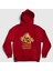 Unisex Kırmızı Skull Bring Me The Horizon Kapüşonlu Sweatshirt 1