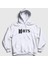 Unisex Beyaz Logo Bts Kapüşonlu Sweatshirt 1