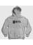 Unisex Gri Logo Bts Kapüşonlu Sweatshirt 1