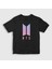 Unisex Çocuk Siyah Purple Bts T-Shirt 1