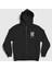 Unisex Siyah Purple Bts Fermuarlı Kapüşonlu Sweatshirt 1