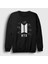 Unisex Siyah Signs Bts Sweatshirt 1